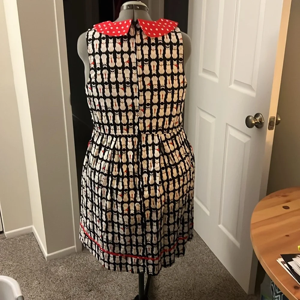 Charming Polka Dot Collar Retrolicious Dress from ModCloth - Picture 4 of 7